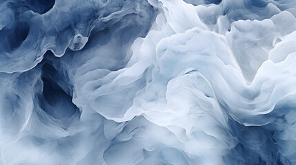 Obraz premium Digital technology clean and simple ice blue abstract graphic poster web page PPT background with generative