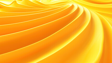 Abstract background with yellow waves and curves