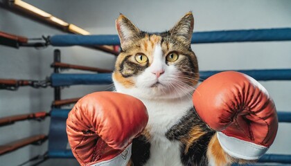三毛猫のファイトポーズ ボクシング ジム