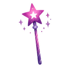 Purple Magic Stick for Witchcraft, halloween decoration