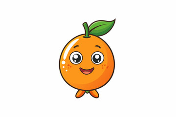 kumquat food vector illustration