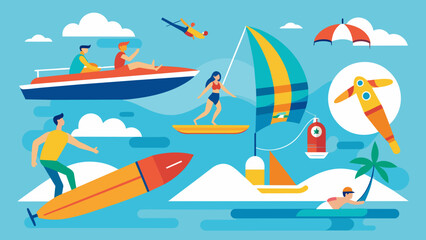 banana boat vector illustration