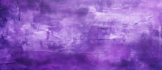 Obraz premium Vivid abstract art featuring a deep purple hue with a serene white bird perched on a delicate branch