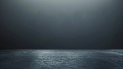 dark grey studio background. Empty vivid dark grey studio room, modern workshop interior in perspective. Website wallpaper