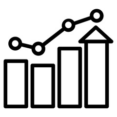 Growth outline icon