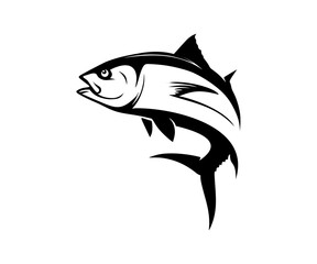 Majestic Tuna: Dynamic Vector Illustration of Ocean's Apex Predator