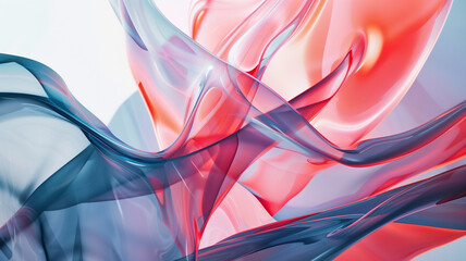 Fluid abstract forms blending in a modernist photo collage, ideal for dynamic backgrounds