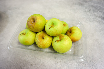 Apel Manalagi or Apel Malang (Malus sylvestris), one of the most popular apple in Indonesia. Fresh...