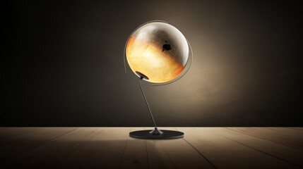 Elegant lamp featuring a cosmic-inspired motif, cute, whimsical, realistic, pastel