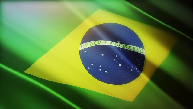 Captivating Footage of Brazil's Iconic Flag