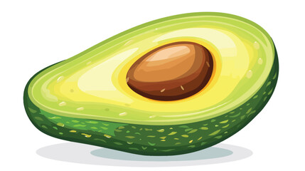 avocado flat vector isolated on white background 