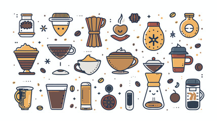 coffee Vector illustration on a transparent background