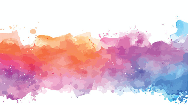 colorful watercolor background flat vector