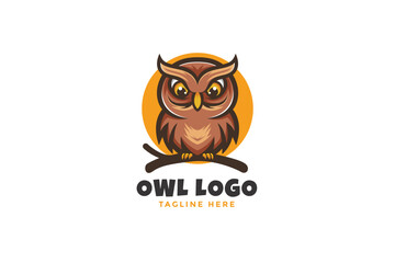 Owl Logo Vector Design Template