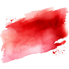 Red Ink Splash Watercolor
