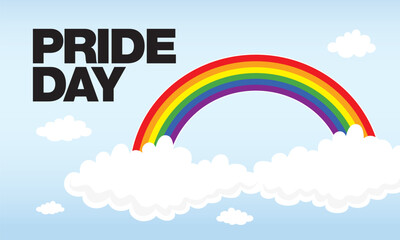 Pride, lgbt poster design, lgbt rainbow symbol, vector illustration