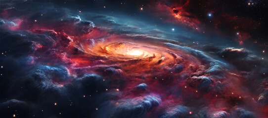Fototapeta premium space galaxy in space background