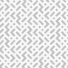 Halftone vector background. Monochrome halftone pattern. Abstract geometric dots background. Pop Art comic gradient black white texture. Design for presentation banner, poster, flyer, business card.