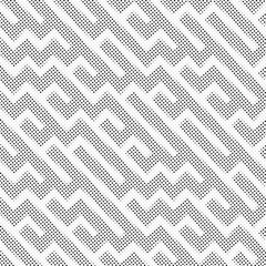 Abstract halftone geometric seamless pattern. Endless dotted texture. Design element for various purpose.