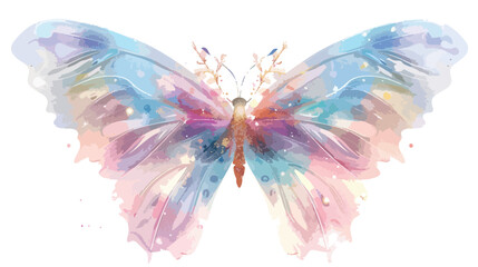Obraz na płótnie Canvas Dreamy fantasy magical butterflies highly detailed but