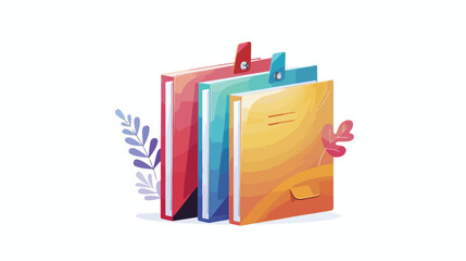 duo color folder file loading business archive flat vector