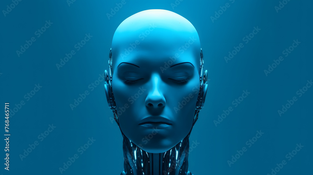 Wall mural digital technology artificial intelligence computer abstract graphic poster web page ppt background 