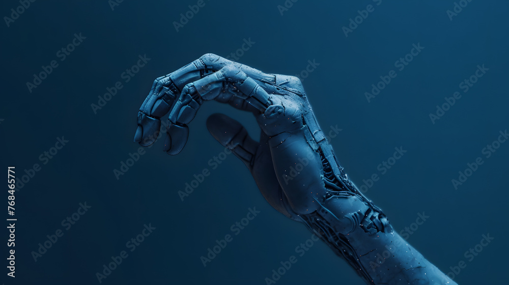 Wall mural digital technology artificial intelligence computer abstract graphic poster web page ppt background 