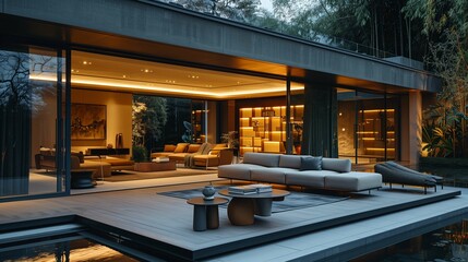 Modern Luxury Home Interior with Elegant Design Features