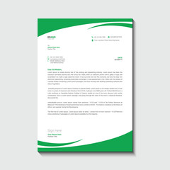 Modern business and corporate letterhead template