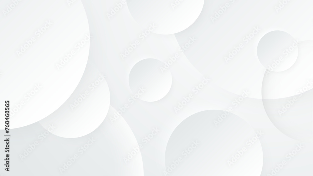 Wall mural white vector gradient abstract background design