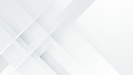 Naklejka premium White vector abstract geometrical shape modern background