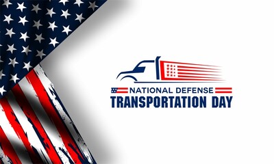 National Defense Transportation Day. Holiday concept. Template for background, banner, card, poster with text inscription.	