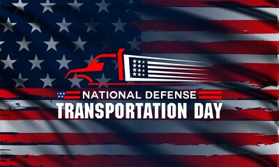 National Defense Transportation Day. Holiday concept. Template for background, banner, card, poster with text inscription.	
