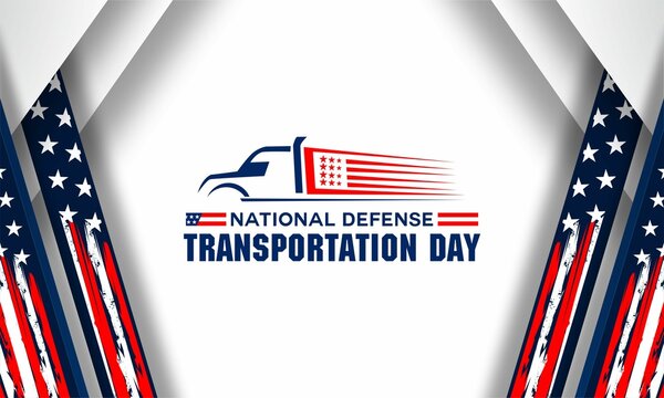 National Defense Transportation Day. Holiday concept. Template for background, banner, card, poster with text inscription.	