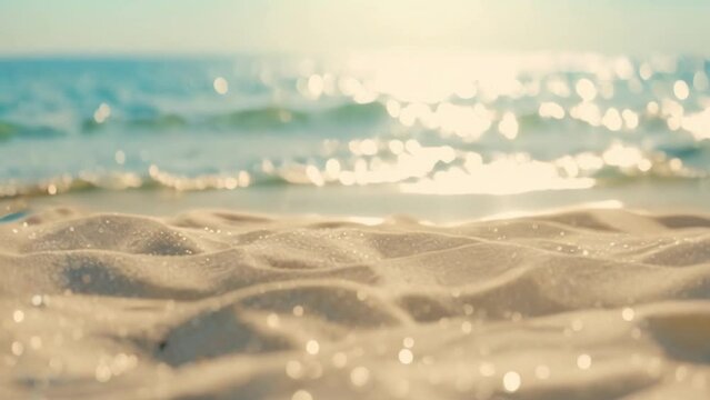 sparkling beach sand video