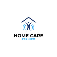 Homecare logo design for charity illustration idea