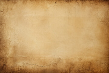 Rustic old brown paper background for writing text in vintage retro style.ai generative
