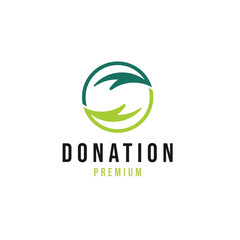 Charity Donation Organization or Foundation Logo Design Illustration Idea