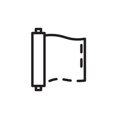 Cloth Craft Fabric Line Icon