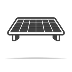 Solar panel icon transparent vector isolated
