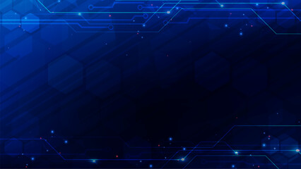 A futuristic dark blue digital gradient background suitable for various design projects such as websites, presentations, and social media posts