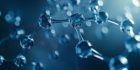 Texture of an atomic biological molecule. structure molecule background. Molecular DNA