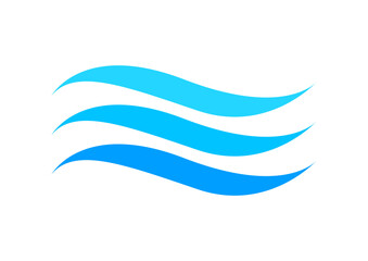 water waves symbol, wave water ripple flow for graphic, water splash shape