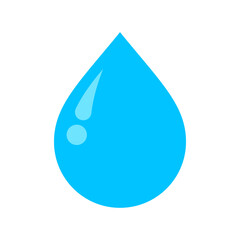 water drop shape, water flat droplet for graphic