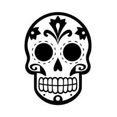 Simple Mexican skull icon