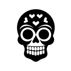 Simple Mexican skull icon