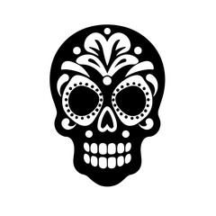 Simple Mexican skull icon