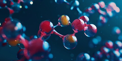 Texture of an atomic biological molecule. structure molecule background. Molecular DNA