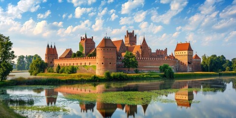 Fototapeta na wymiar Malbork Castle Fairy-Tale