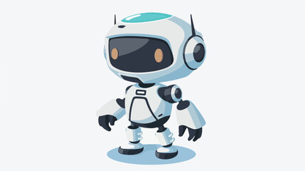 Isolated cute robot toy icon cartoon Vector flat vector